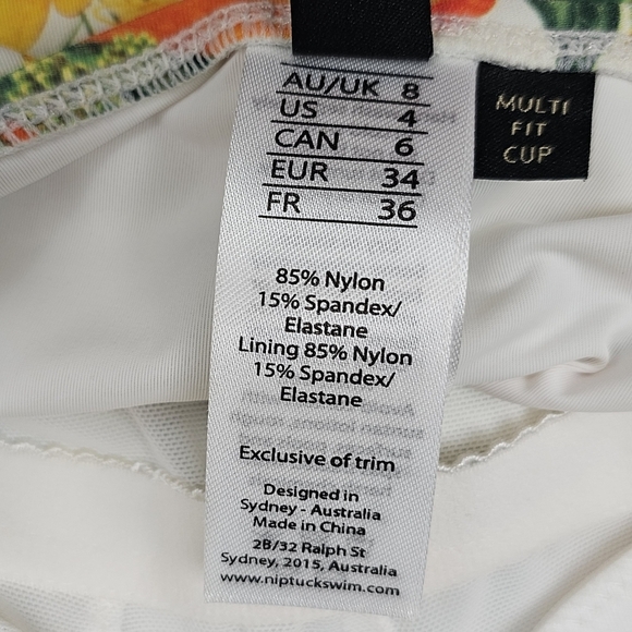 Nip Tuck Swim Joanne Citrus Blend Tummy Control Wrap One-Piece Swimsuit Size 4 - Picture 11 of 14